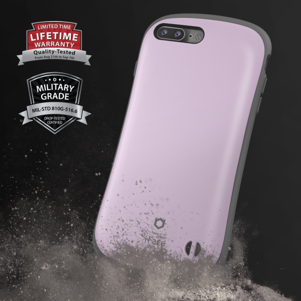 iFace Apple iPhone 8 Plus Pastel Serisi Klf (MIL-STD-810G)- Purple (Matte)