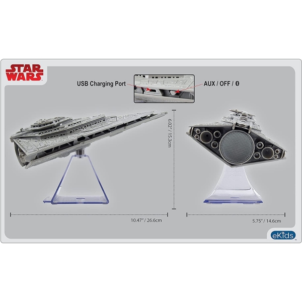 iHome Star Wars Villain Destroyer Flagship Bluetooth Hoparlr