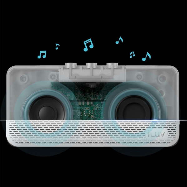 iLuv Aud Mini Ultra Slim Hoparlr-White