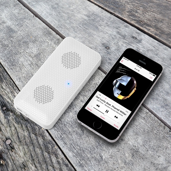 iLuv Aud Mini Ultra Slim Hoparlr-White