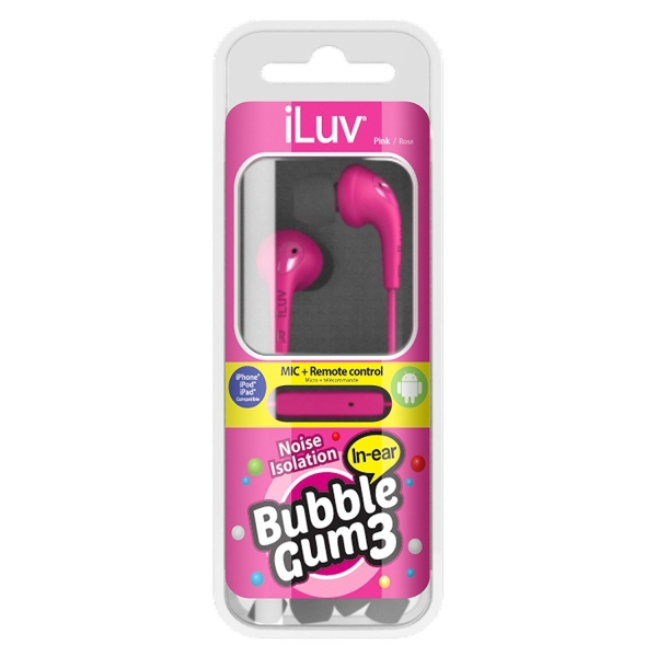 iLuv BubbleGum Kulak İçi Kulaklık-Pink