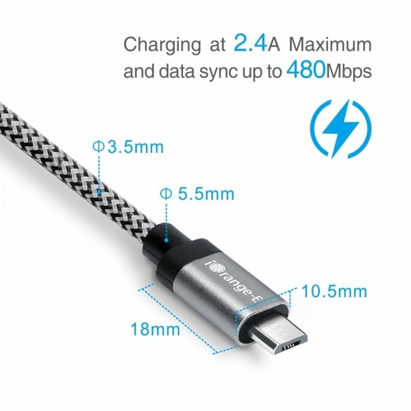 iOrange-E 2 Metre Mikro USB Kablo