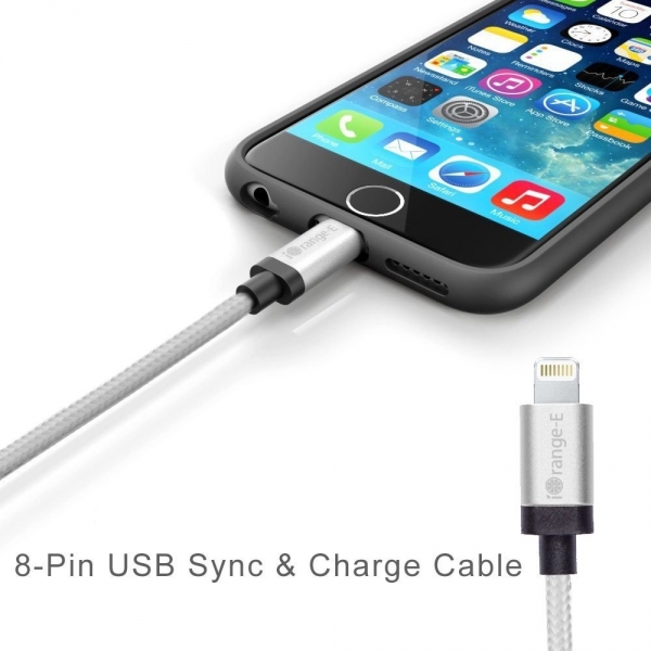 iOrange-E Apple iPhone Lightning Kablo (2M)-Full Silver