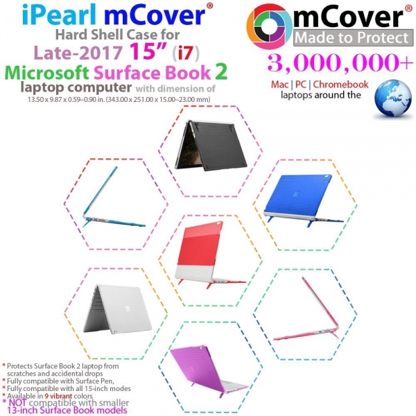 iPearl mCover Microsoft Surface Book 2 Klf (15 in)-Clear