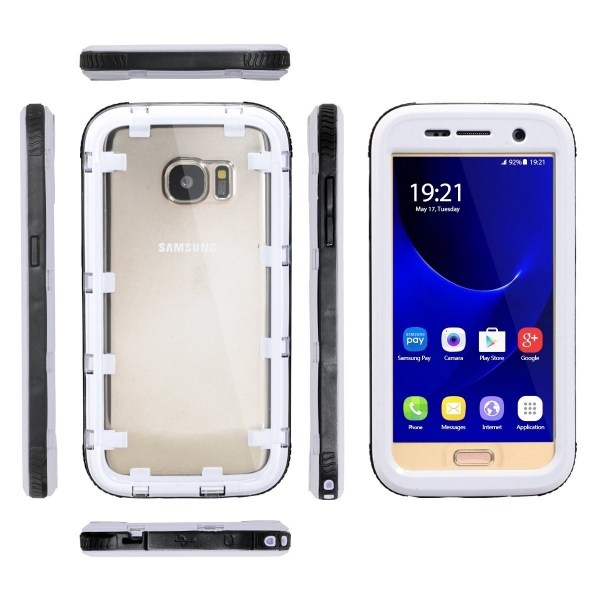 iThrough Galaxy S7 Su Geirmez Klf-White