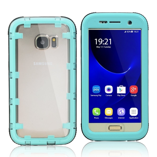 iThrough Galaxy S7 Su Geirmez Klf-Aqua