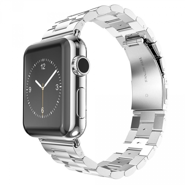iXCC Apple Watch Paslanmaz elik Metal Kay (42mm)-Silver