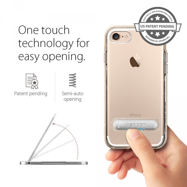 Spigen iPhone 7 Case Crystal Hybrid-Champagne Gold
