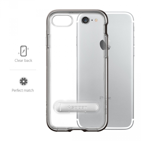 Spigen iPhone 7 Case Crystal Hybrid-Gunmetal