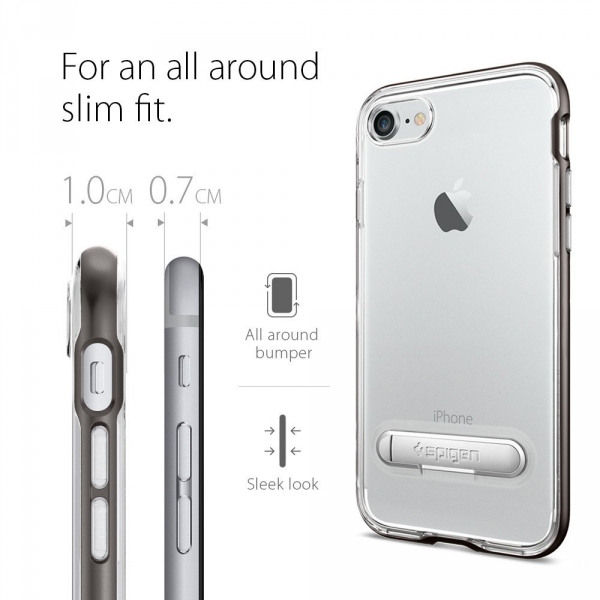 Spigen iPhone 7 Case Crystal Hybrid-Gunmetal