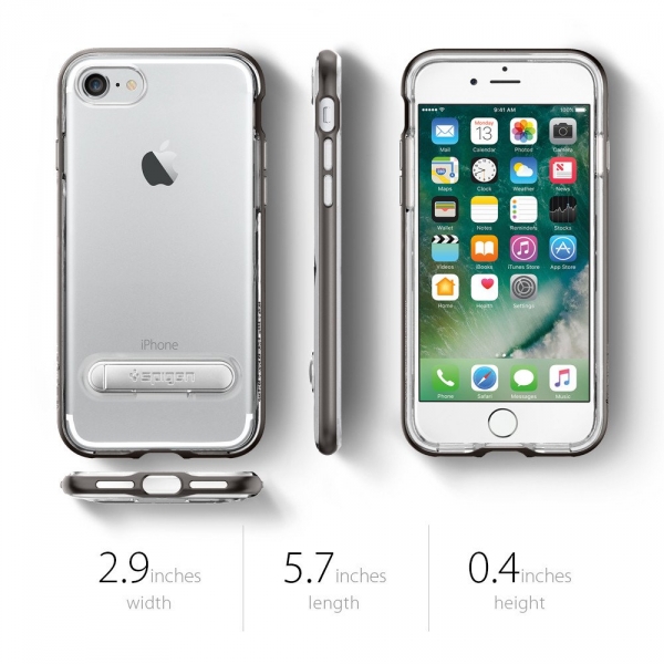 Spigen iPhone 7 Case Crystal Hybrid-Gunmetal
