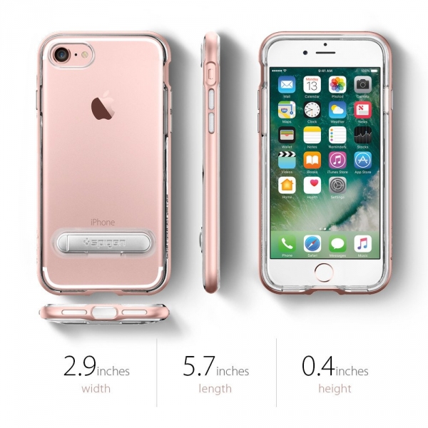 Spigen iPhone 7 Case Crystal Hybrid-Rose Gold