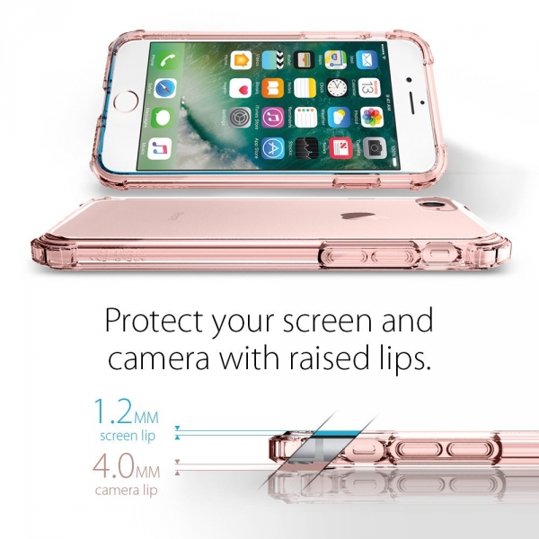 Spigen iPhone 7 Case Crystal Shell-Rose Crsytal