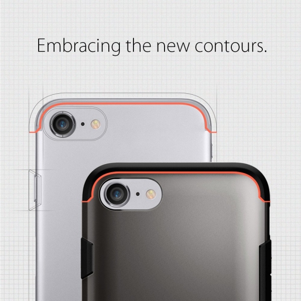 Spigen iPhone 7 Case Flip Armor-Gunmetal