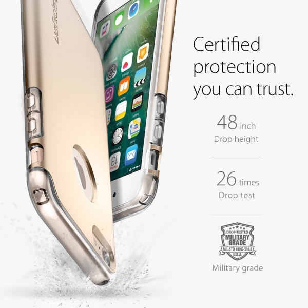 Spigen iPhone 7 Case Hybrid Armor-Champagne Gold