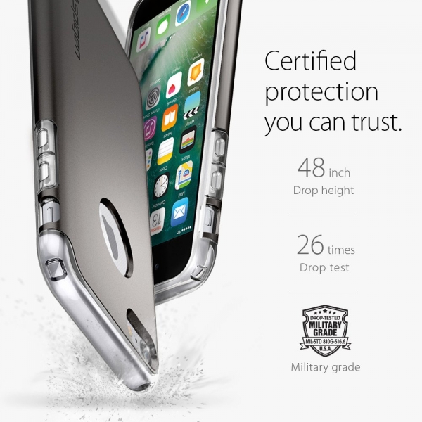 Spigen iPhone 7 Case Hybrid Armor-Gunmetal