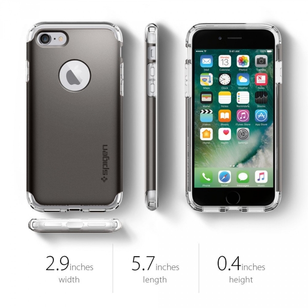 Spigen iPhone 7 Case Hybrid Armor-Gunmetal