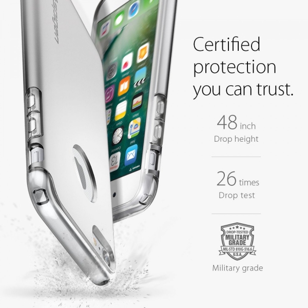 Spigen iPhone 7 Case Hybrid Armor-Satin Silver
