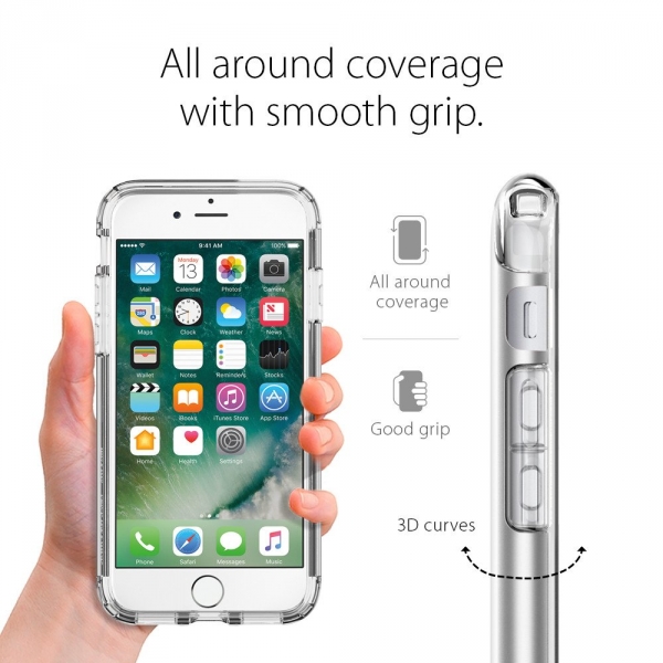 Spigen iPhone 7 Case Hybrid Armor-Satin Silver