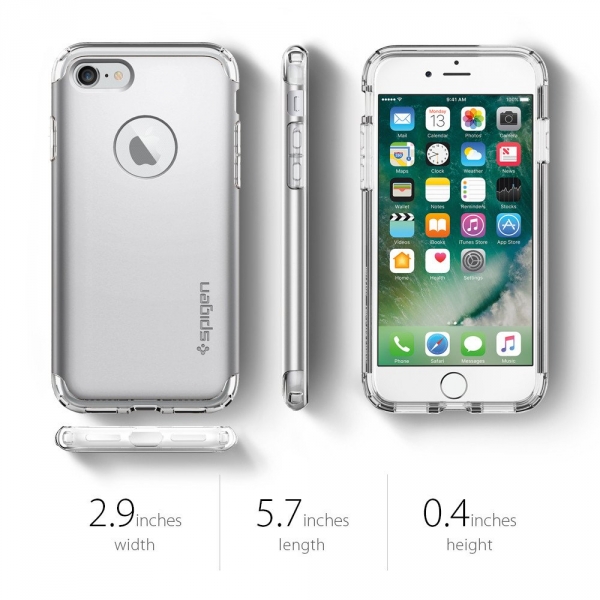 Spigen iPhone 7 Case Hybrid Armor-Satin Silver