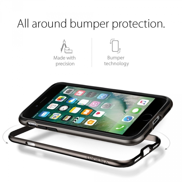 Spigen iPhone 7 Case Neo Hybrid-Gunmetal