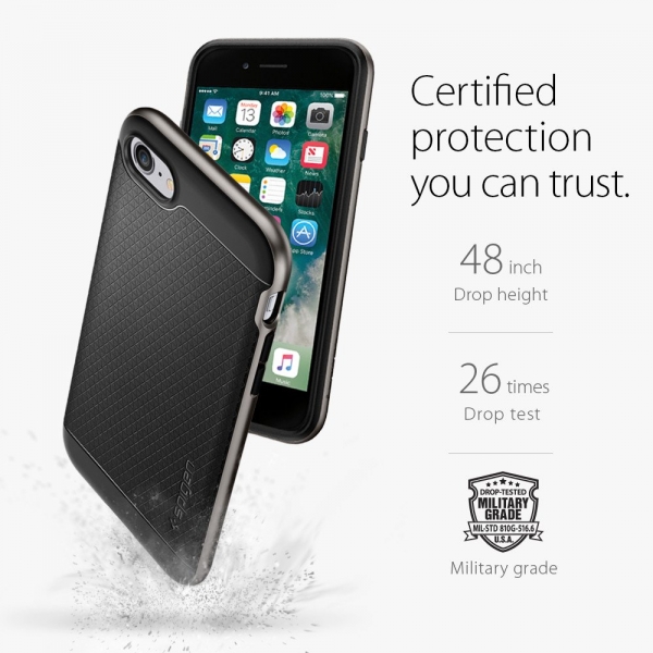 Spigen iPhone 7 Case Neo Hybrid-Gunmetal