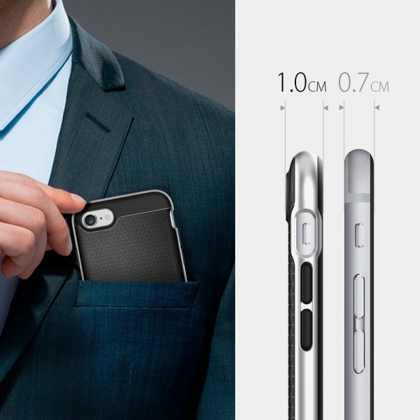 Spigen iPhone 7 Case Neo Hybrid-Satin Silver