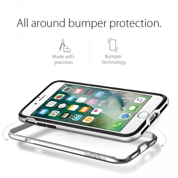 Spigen iPhone 7 Case Neo Hybrid-Satin Silver