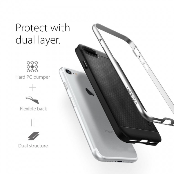 Spigen iPhone 7 Case Neo Hybrid-Satin Silver