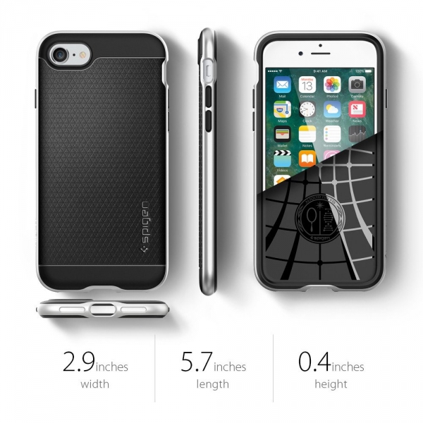 Spigen iPhone 7 Case Neo Hybrid-Satin Silver