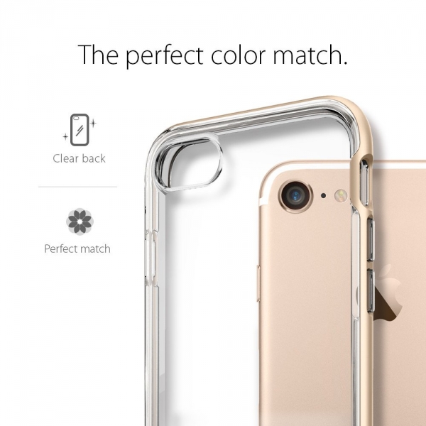 Spigen iPhone 7 Case Neo Hybrid Crystal-Champagne Gold