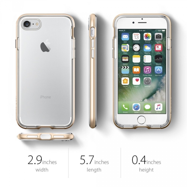 Spigen iPhone 7 Case Neo Hybrid Crystal-Champagne Gold
