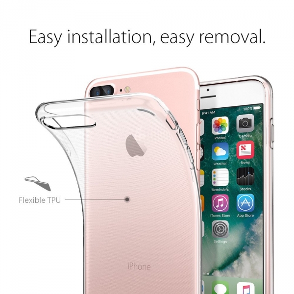 Spigen iPhone 7 Plus Case Liquid Crystal-Crsytal Clear
