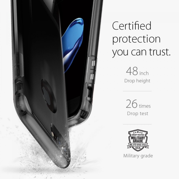 Spigen iPhone 7 Plus Hybrid Armor Klf-Black