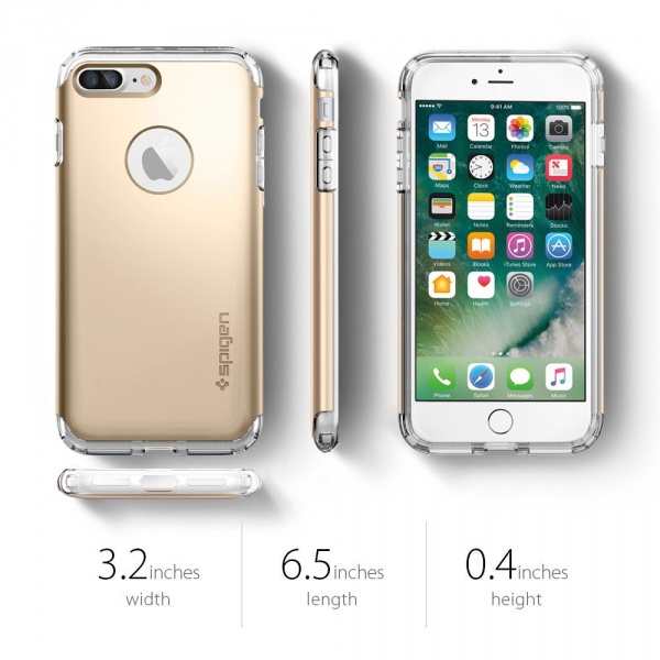 Spigen iPhone 7 Plus Hybrid Armor Klf-Champagne Gold