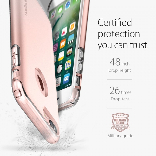 Spigen iPhone 7 Plus Hybrid Armor Klf-Rose Gold