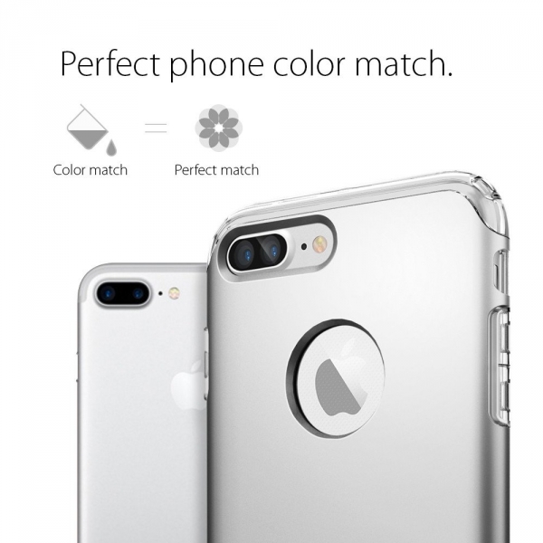 Spigen iPhone 7 Plus Hybrid Armor Klf-Satin Silver