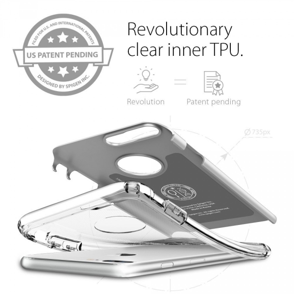 Spigen iPhone 7 Plus Hybrid Armor Klf-Satin Silver
