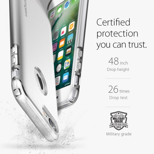 Spigen iPhone 7 Plus Hybrid Armor Klf-Satin Silver