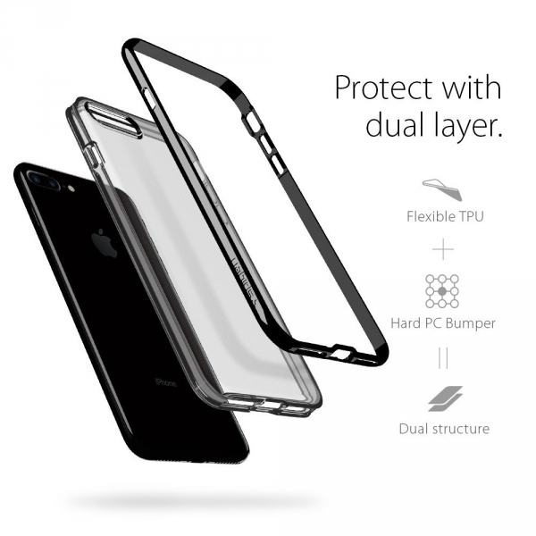 Spigen iPhone 7 Plus Neo Hybrid Crystal Klf-Jet Black