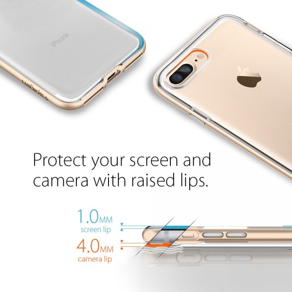 Spigen iPhone 7 Plus Neo Hybrid Crystal Klf-Champagne Gold