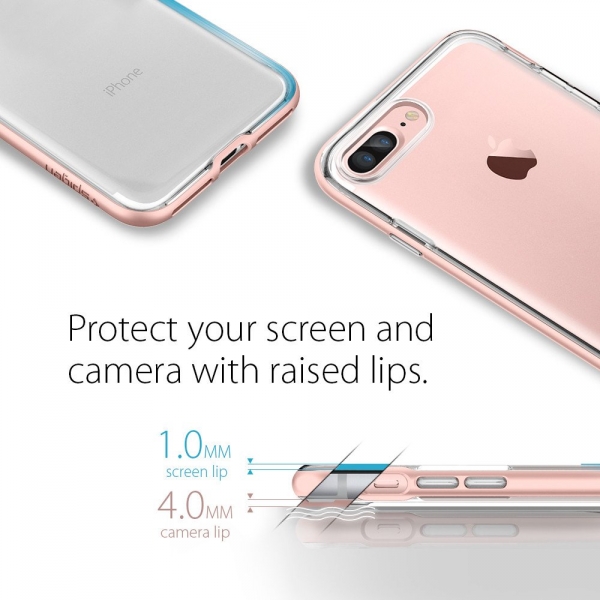 Spigen iPhone 7 Plus Neo Hybrid Crystal Klf-Rose Gold