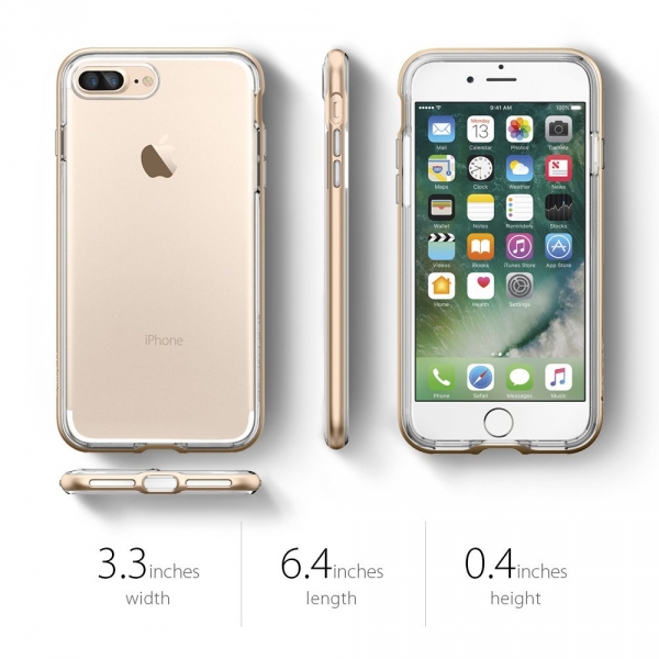 Spigen iPhone 7 Plus Neo Hybrid Crystal Klf-Champagne Gold