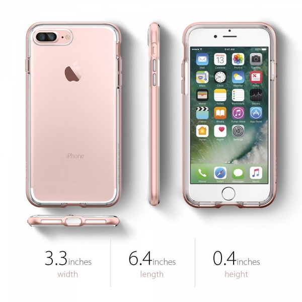 Spigen iPhone 7 Plus Neo Hybrid Crystal Klf-Rose Gold