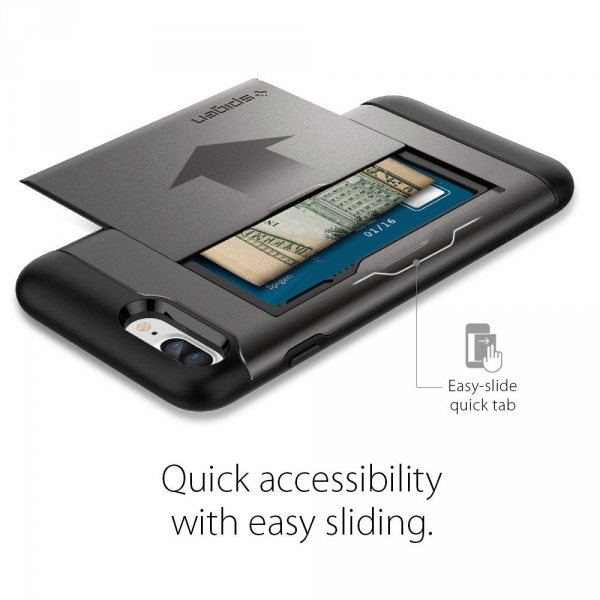 Spigen iPhone 7 Plus Slim Armor CS K�l�f-Gunmetal