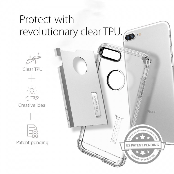 Spigen iPhone 7 Plus Tough Armor Klf-Satin Silver