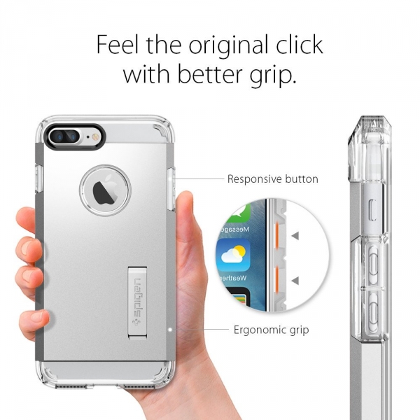 Spigen iPhone 7 Plus Tough Armor Klf-Satin Silver