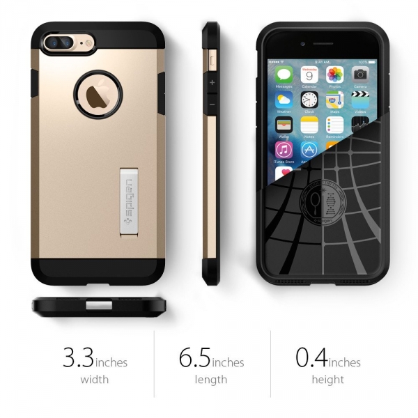 Spigen iPhone 7 Plus Tough Armor Klf-Champagne Gold