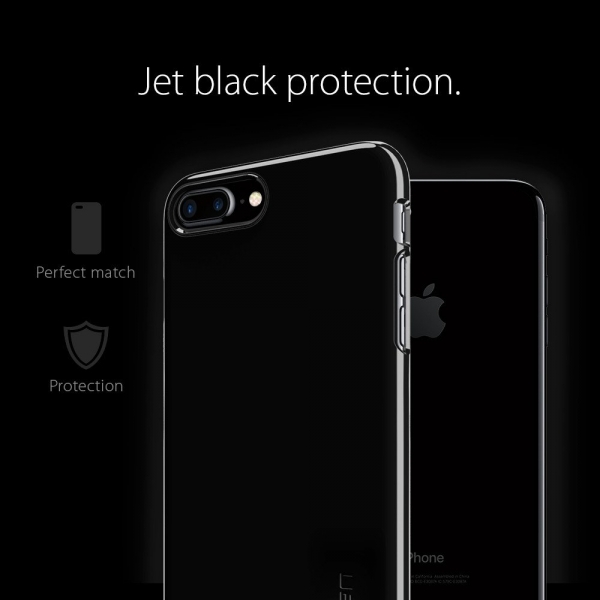 Spigen iPhone 7 Plus Thin Fit Klf-Jet Black