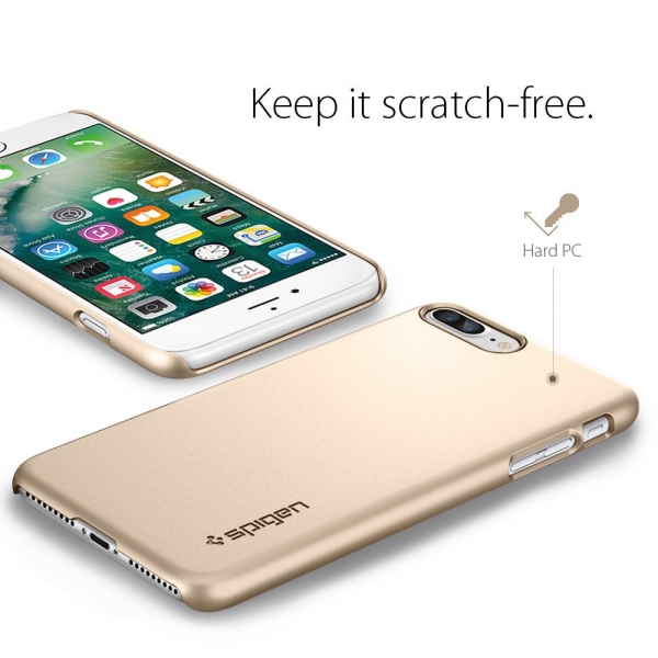 Spigen iPhone 7 Plus Thin Fit Klf-Champagne Gold